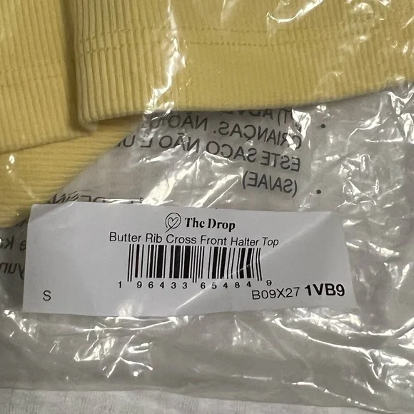 The Drop Yellow Halter Top - Picture 4 of 4